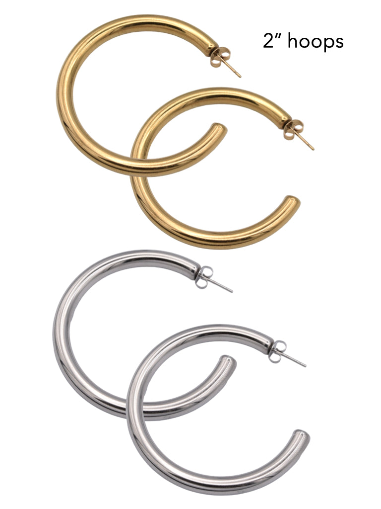 LIFE OF THE PARTY Hoop Earrings