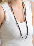TIDE AND TRUE BEADED WRAP NECKLACE
