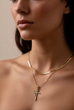 DOUBLE CROSSED 2 Layer Necklace
