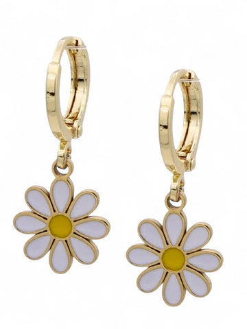DAISY CRAZY Huggie Earrings