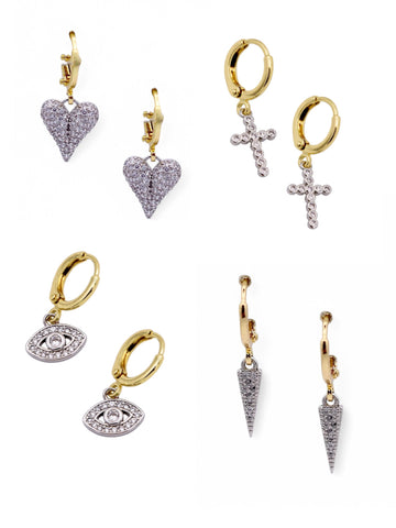 IN CAHOOTS Huggie Earrings