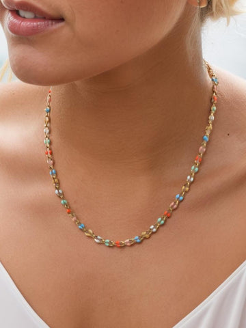 BRIGHT IDEA Enamel Necklace
