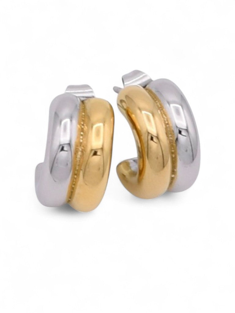 SPLIT DECISION Hoop Earrings