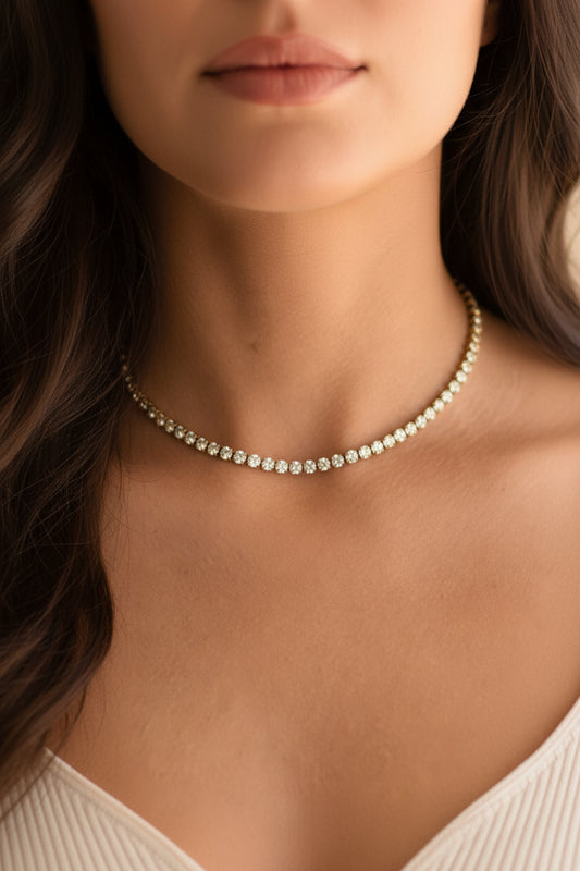 HIGH ROLLER Tennis Necklace