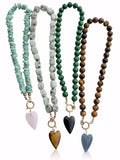 REBEL HEART Beaded Necklace