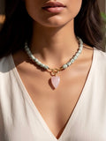 REBEL HEART Beaded Necklace