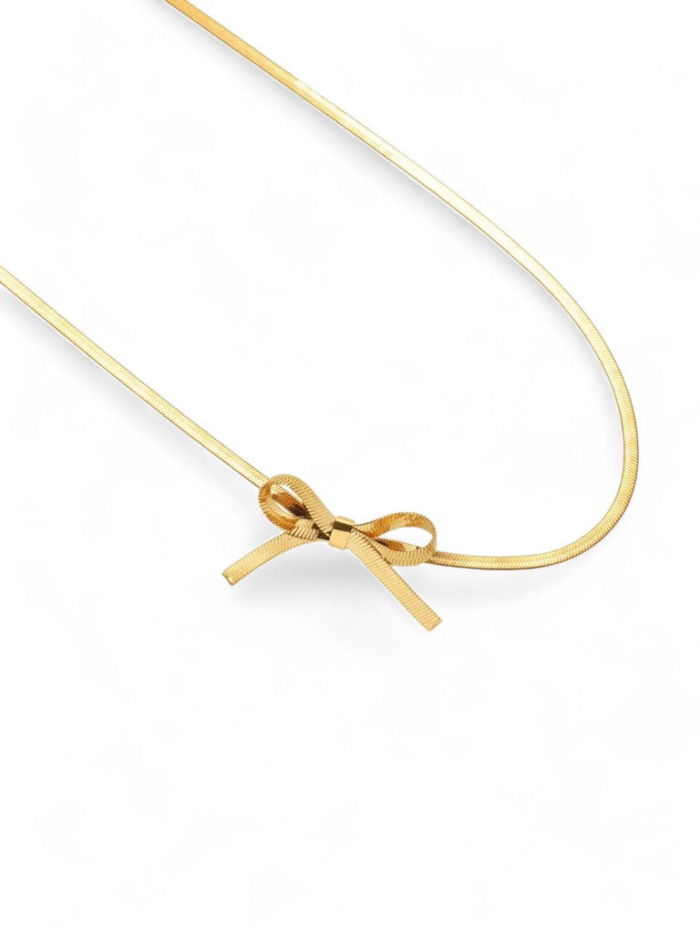 CRAVAT Bow Choker Necklace