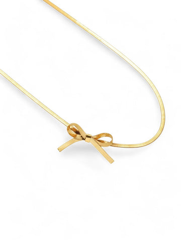 CRAVAT Bow Choker Necklace