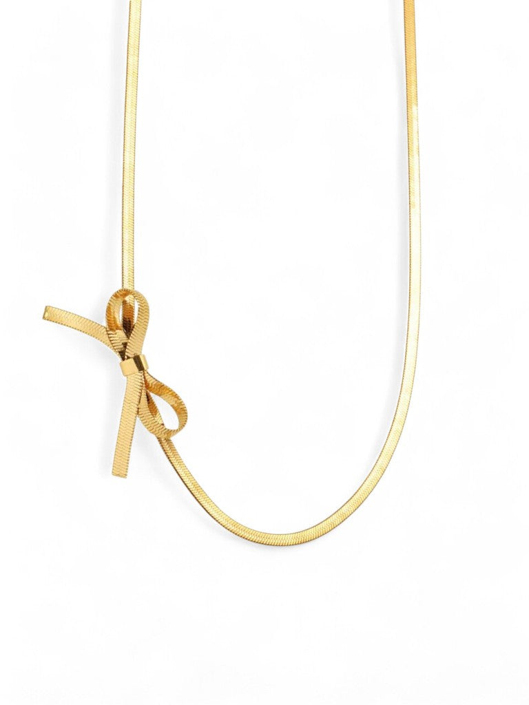 CRAVAT Bow Choker Necklace