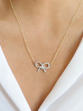 PRIM & PROPER Bow Necklace