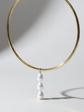 HOLY CHIC Pearl Cross Necklace