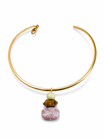 MIGHTY GEMSTONES Wire Necklace