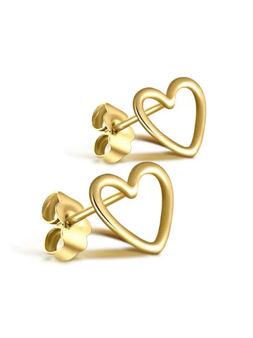 OPEN HEARTED Stud Earrings
