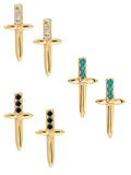 GUARDED Sword Stud Earrings