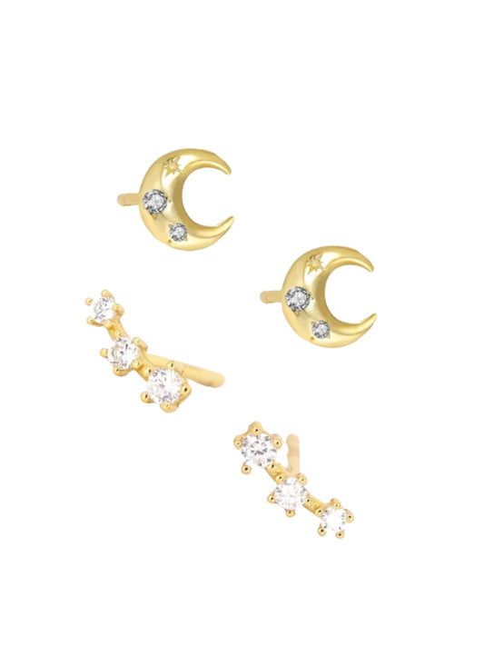 HEAD IN A CLOUD Stud Earring Set