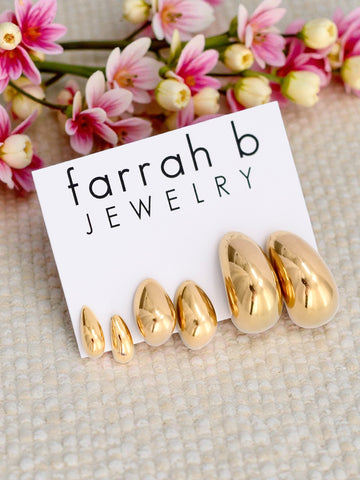 TRIPLE THREAT 3 Pack Stud earring set