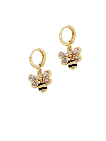 BUZZ OFF Huggie Earrings