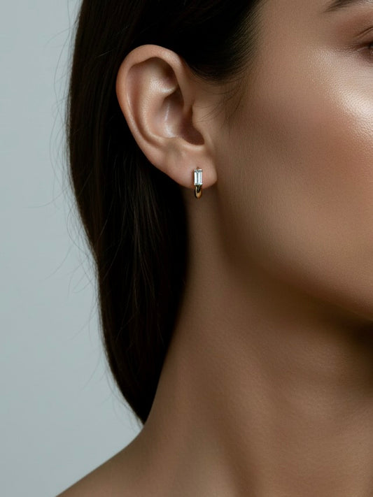 RAY OF LIGHT Huggie Hoop Earrings
