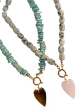 REBEL HEART Beaded Necklace