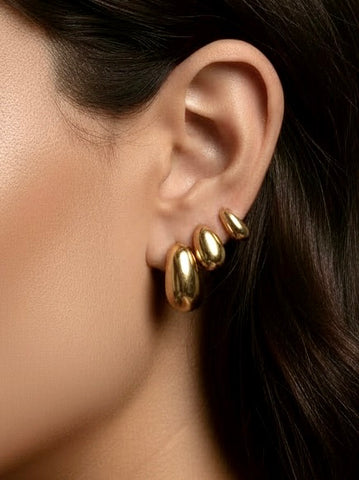 TRIPLE THREAT 3 Pack Stud earring set