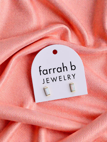 AFTERGLOW Opal Studs