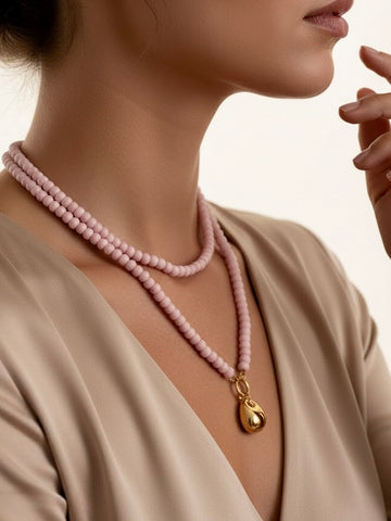 HOLD TRUE Beaded Wrap Necklace