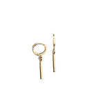 Gold Bar Huggie Earrings