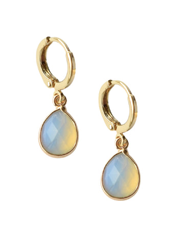OPALITE Huggie Hoop Earrings