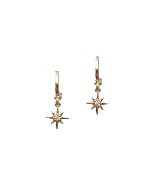 Mini Sun Huggie Earrings
