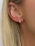BAGUETTE Huggie Hoop Earrings