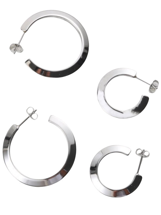 ENDLESS Silver Hoop Earrings