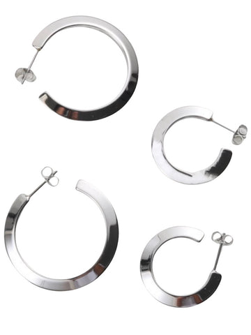 ENDLESS Silver Hoop Earrings