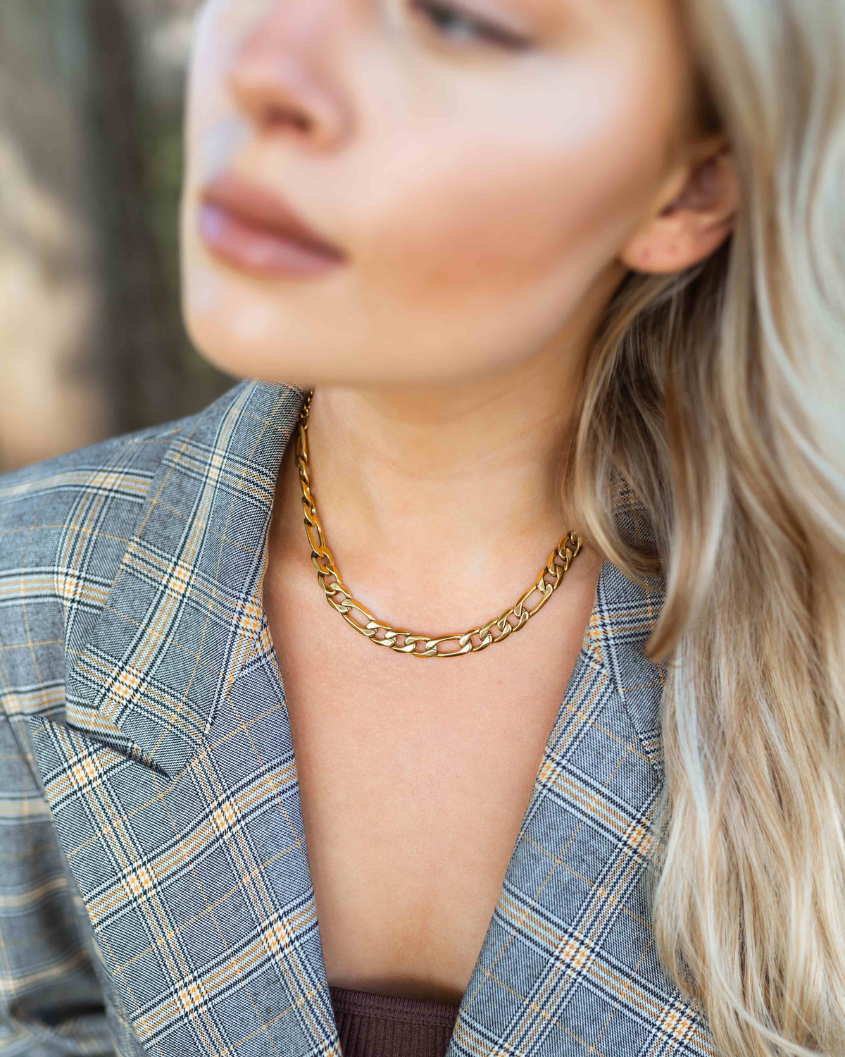 Chunky Figaro Necklace Gold