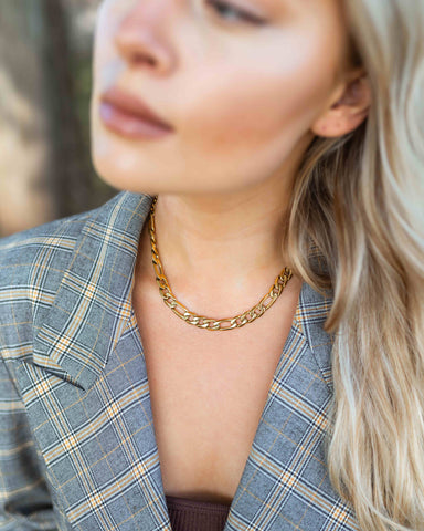 Chunky Figaro Necklace Gold