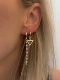 Goddess Huggie Earrings